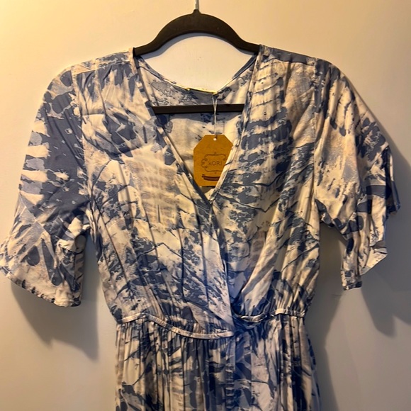 Kori Dresses & Skirts - NWT sky blue tie die midi dress. Size M